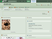 Tablet Screenshot of doroshii-chan.deviantart.com