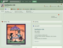 Tablet Screenshot of beetlejuice-club.deviantart.com