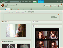 Tablet Screenshot of anathemamansonii.deviantart.com