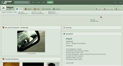 Desktop Screenshot of king-az.deviantart.com
