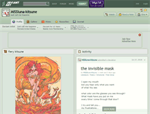 Tablet Screenshot of missluna-kitsune.deviantart.com