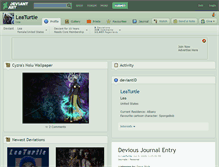 Tablet Screenshot of leaturtle.deviantart.com