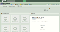 Desktop Screenshot of explorergame.deviantart.com