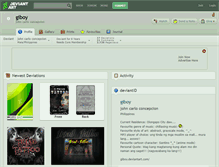 Tablet Screenshot of giboy.deviantart.com