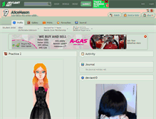 Tablet Screenshot of alicemason.deviantart.com