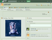 Tablet Screenshot of lunarcrystal.deviantart.com