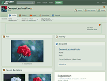 Tablet Screenshot of demenslacrimaphoto.deviantart.com