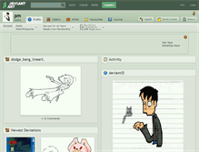 Tablet Screenshot of pm.deviantart.com
