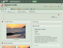 Tablet Screenshot of bishounen-no-miko.deviantart.com