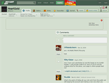 Tablet Screenshot of heartgold.deviantart.com