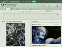 Tablet Screenshot of christiantsvetanov.deviantart.com