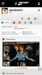 Mobile Screenshot of janedoe01.deviantart.com