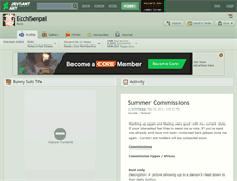 Tablet Screenshot of ecchisenpai.deviantart.com