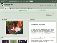 Tablet Screenshot of hunchdebunch.deviantart.com