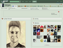 Tablet Screenshot of hotmane.deviantart.com