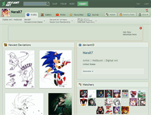 Tablet Screenshot of nara87.deviantart.com