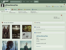 Tablet Screenshot of liftyourskinnyfists.deviantart.com