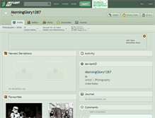 Tablet Screenshot of morningglory1287.deviantart.com