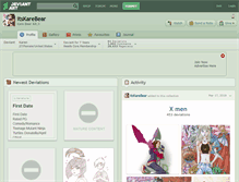 Tablet Screenshot of itskarebear.deviantart.com