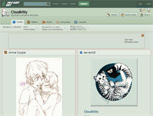 Tablet Screenshot of cloudkitty.deviantart.com