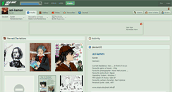 Desktop Screenshot of aoi-kamen.deviantart.com