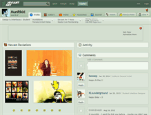 Tablet Screenshot of munrikki.deviantart.com
