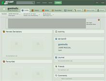 Tablet Screenshot of gominolix.deviantart.com
