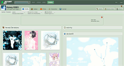 Desktop Screenshot of honey10001.deviantart.com