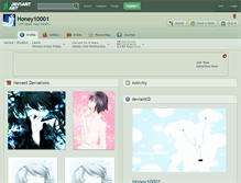 Tablet Screenshot of honey10001.deviantart.com
