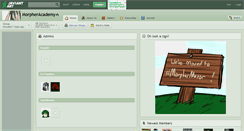 Desktop Screenshot of morpheracademy.deviantart.com
