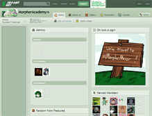 Tablet Screenshot of morpheracademy.deviantart.com