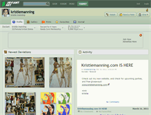 Tablet Screenshot of kristiemanning.deviantart.com