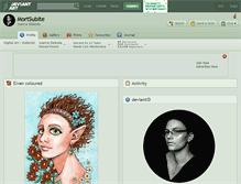 Tablet Screenshot of mortsubite.deviantart.com