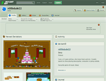 Tablet Screenshot of n00bdude22.deviantart.com