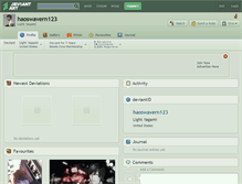 Tablet Screenshot of haoswavern123.deviantart.com