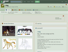 Tablet Screenshot of i-dog.deviantart.com