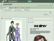 Tablet Screenshot of mydearwatson.deviantart.com