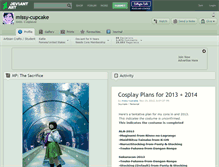 Tablet Screenshot of missy-cupcake.deviantart.com