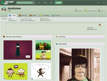 Tablet Screenshot of madebymee.deviantart.com