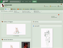 Tablet Screenshot of lena-evans.deviantart.com