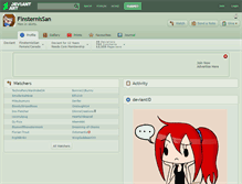 Tablet Screenshot of finsternissan.deviantart.com