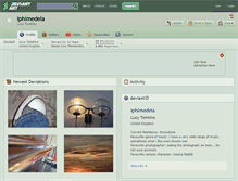 Tablet Screenshot of iphimedeia.deviantart.com