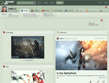 Tablet Screenshot of jade-li.deviantart.com