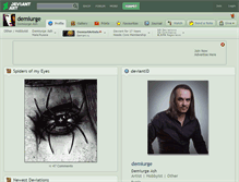 Tablet Screenshot of demiurge.deviantart.com