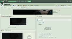 Desktop Screenshot of black-knife.deviantart.com