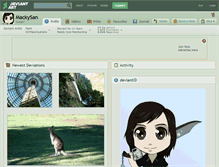 Tablet Screenshot of mackysan.deviantart.com