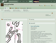 Tablet Screenshot of lone-wolf-artiste.deviantart.com