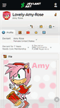 Mobile Screenshot of lovely-amy-rose.deviantart.com