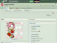 Tablet Screenshot of lovely-amy-rose.deviantart.com