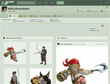 Tablet Screenshot of niklix-broomsbane.deviantart.com